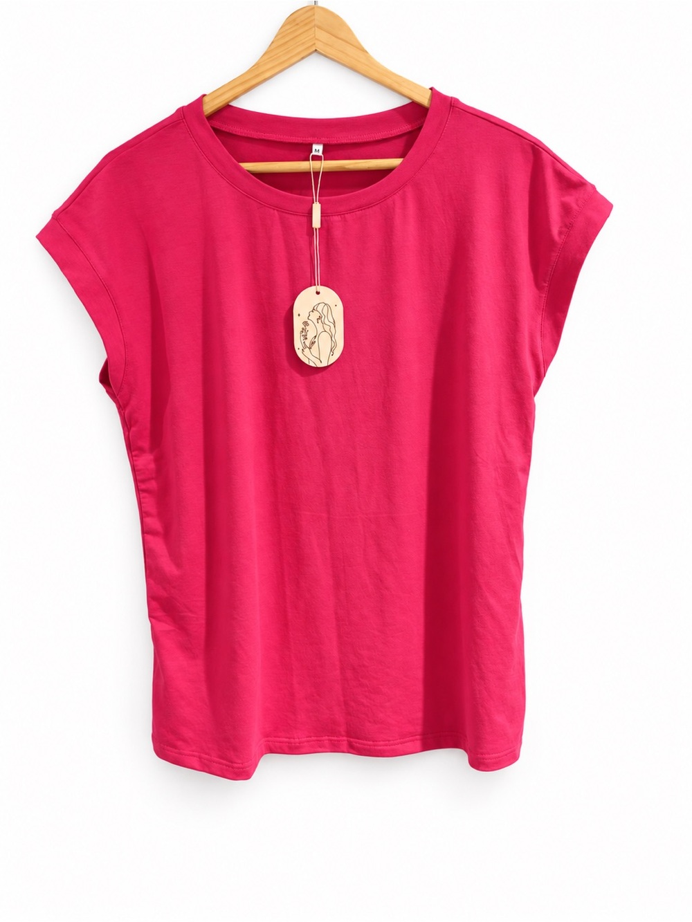 NWT Hot Pink Relaxed Dolman Sleeve Top Size M